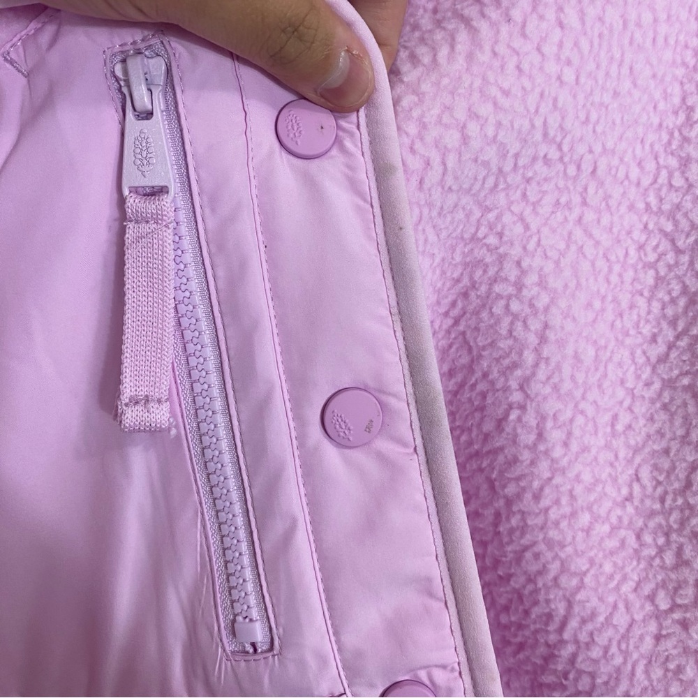 Free People Hit The Slopes Fleece Jacket Powder‎ Pink XL FLAWED FLAWED - Picture 4 of 10